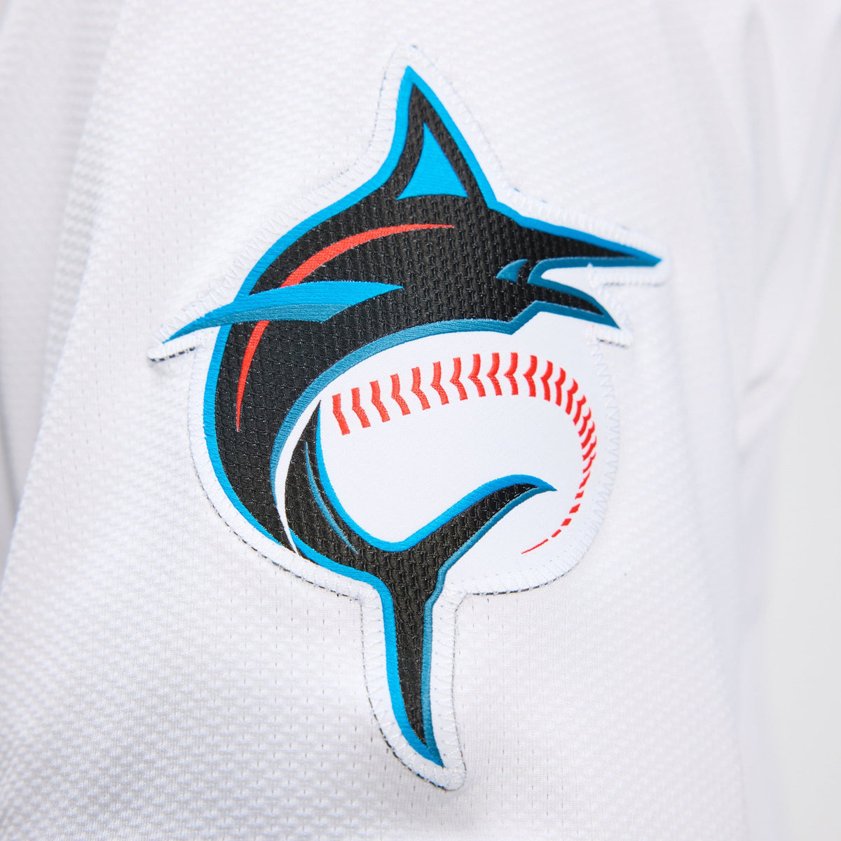 Men's Miami Marlins Nike White Home Elite Jersey - 12