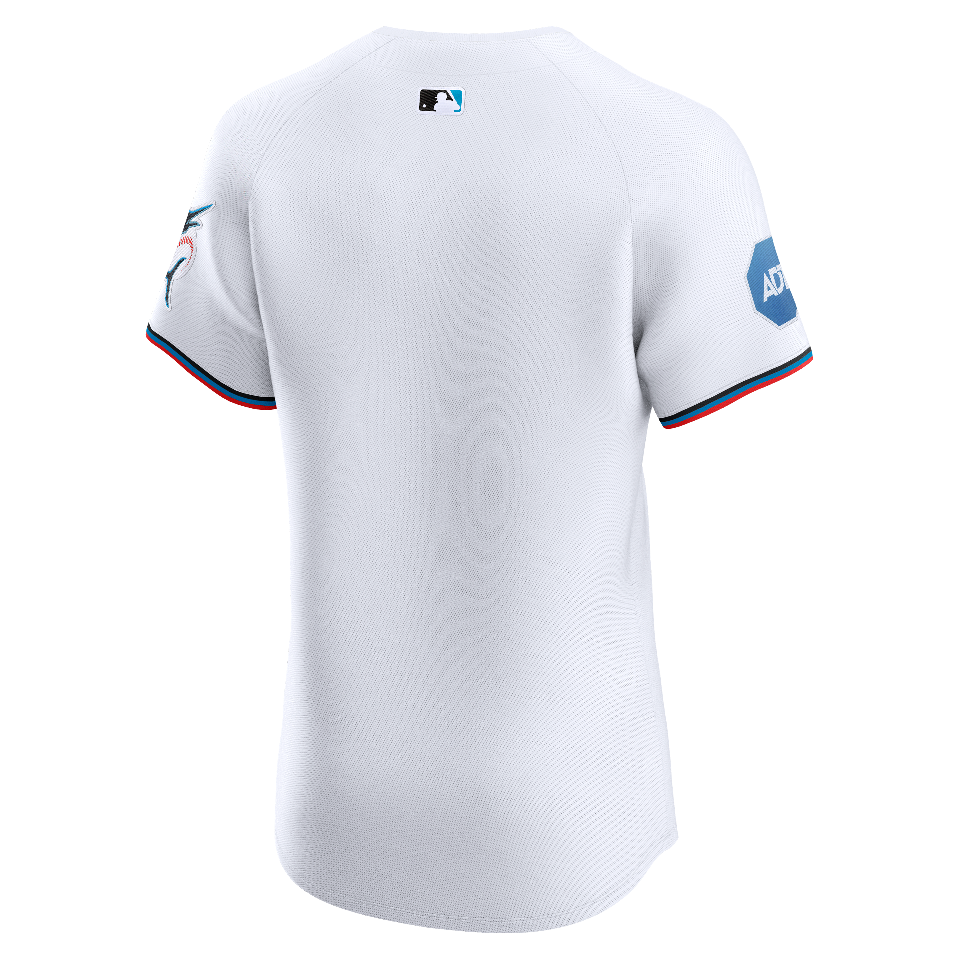 Men's Miami Marlins Nike White Home Elite Jersey - 8