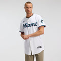 Men's Miami Marlins Nike White Home Elite Jersey