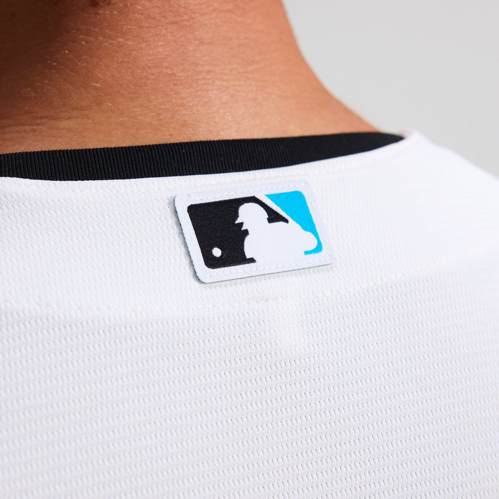 Men's Miami Marlins Nike White Home Replica Team Jersey - 12