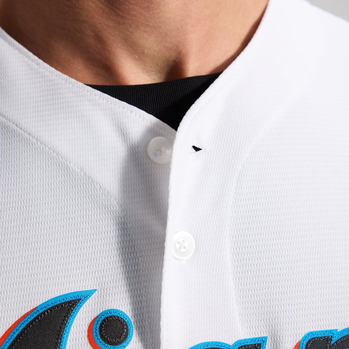 Men's Miami Marlins Nike White Home Replica Team Jersey - 13