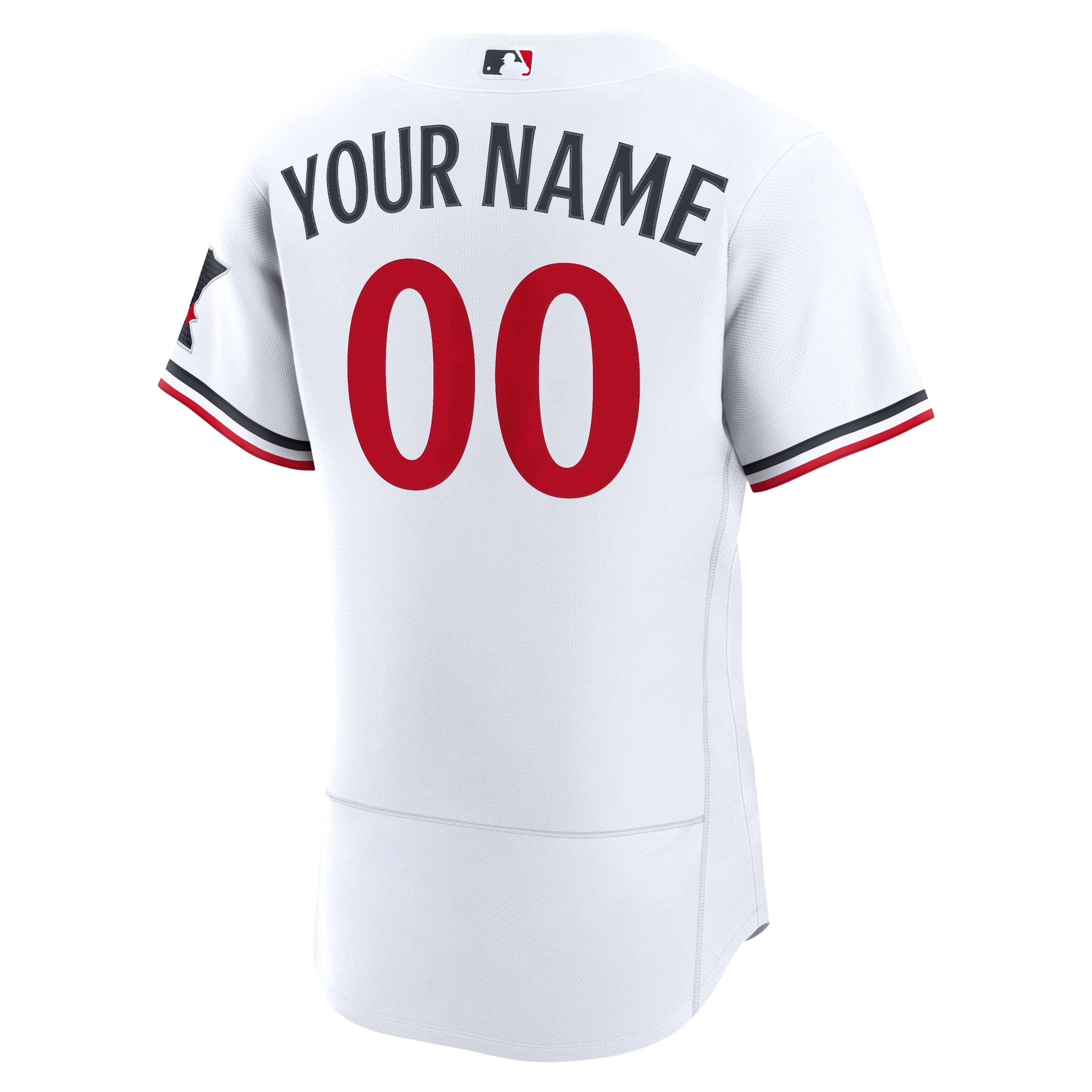 Men's Minnesota Twins Nike White Home Authentic Custom Jersey - 4