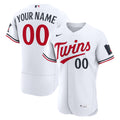 Men's Minnesota Twins Nike White Home Authentic Custom Jersey