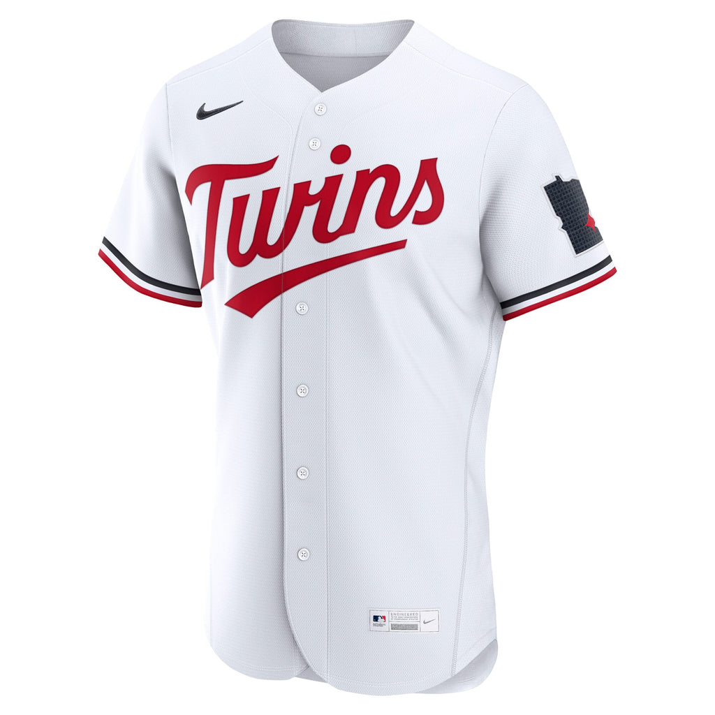 Men's Minnesota Twins Nike White Home Authentic Jersey - 3