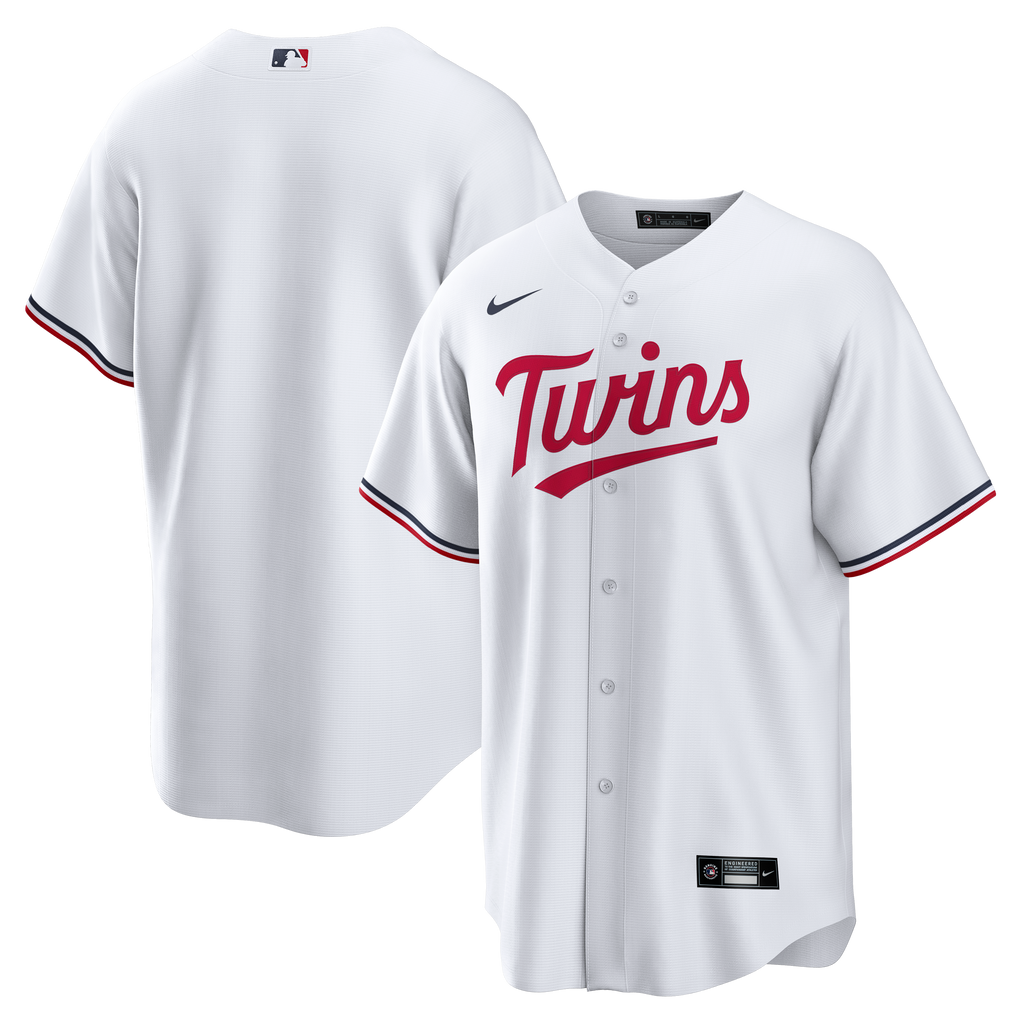 Men's Minnesota Twins Nike White Home Big & Tall Replica Jersey - 2