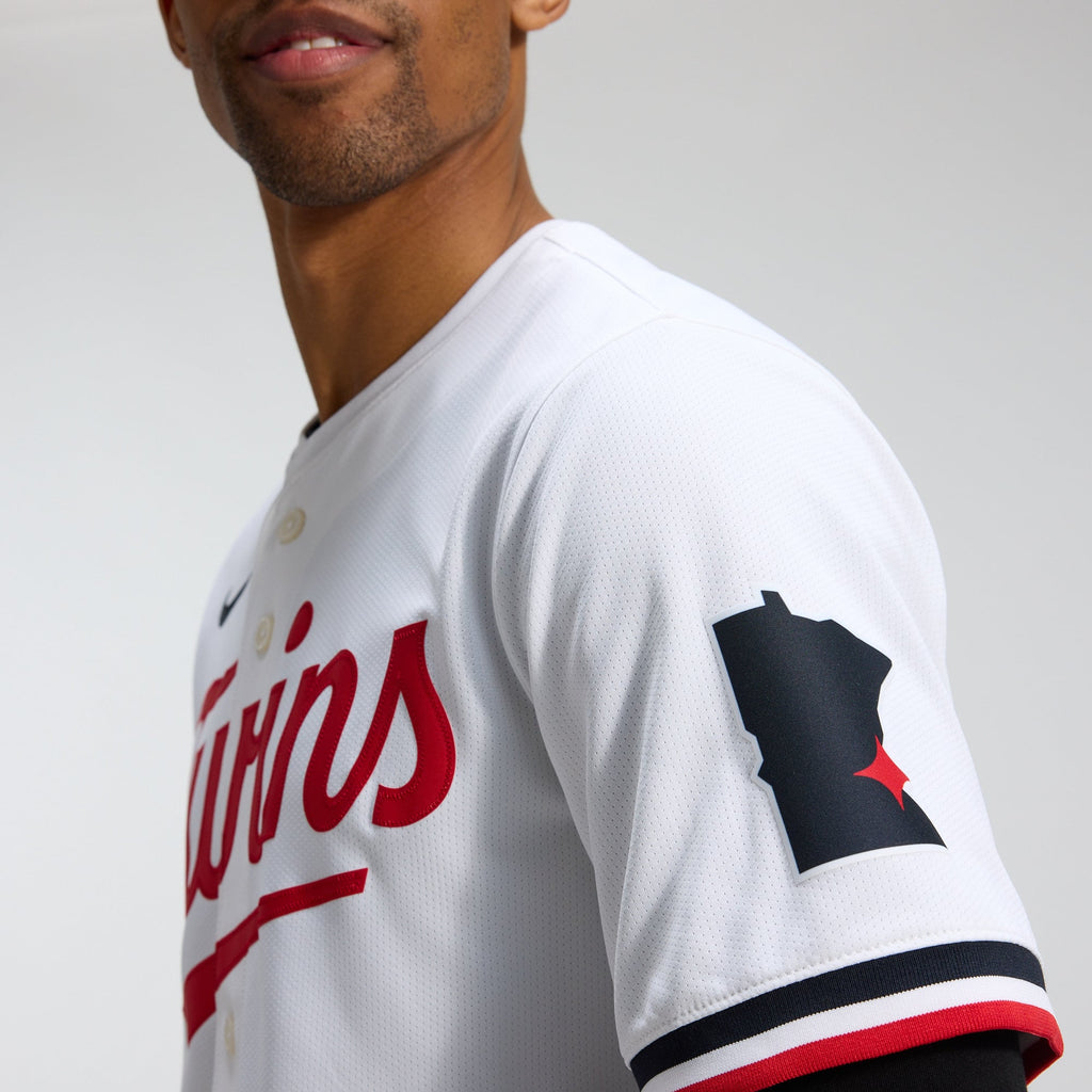 Men's Minnesota Twins Nike White Home Limited Jersey - 8