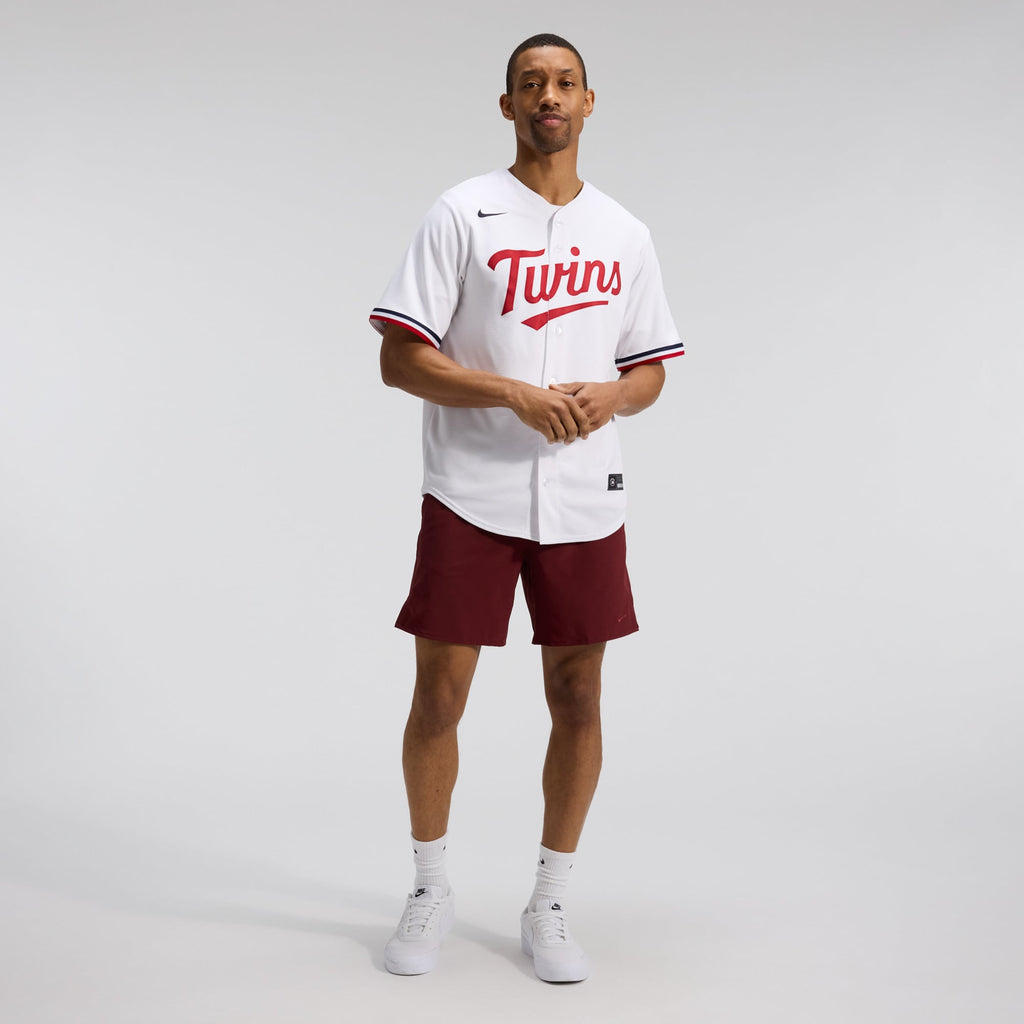 Men's Minnesota Twins Nike White Home Replica Team Jersey - 4