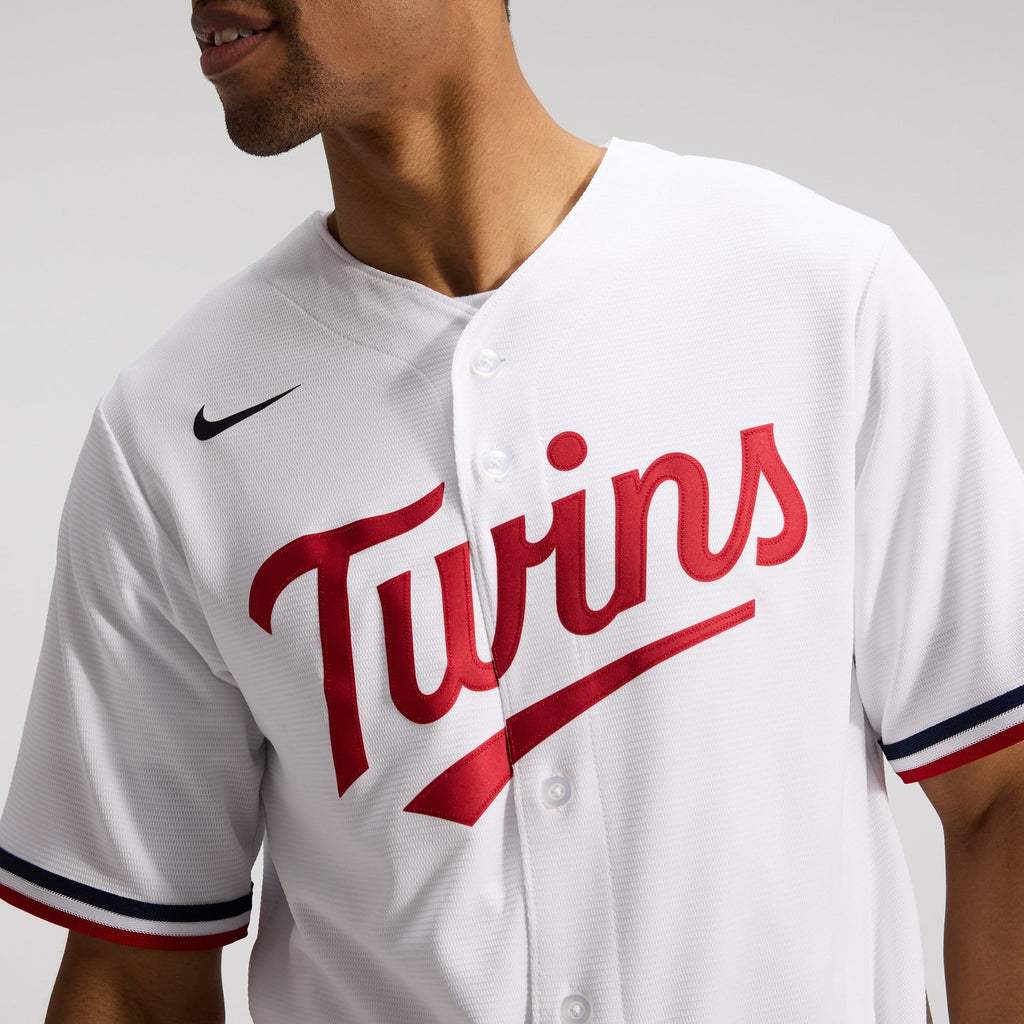 Men's Minnesota Twins Nike White Home Replica Team Jersey - 7