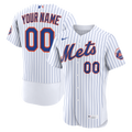 Men's New York Mets Nike White Home Authentic Custom Jersey