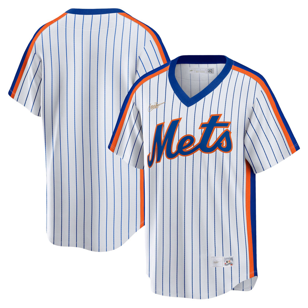Men's New York Mets Nike White Home Cooperstown Collection Team Jersey - 2