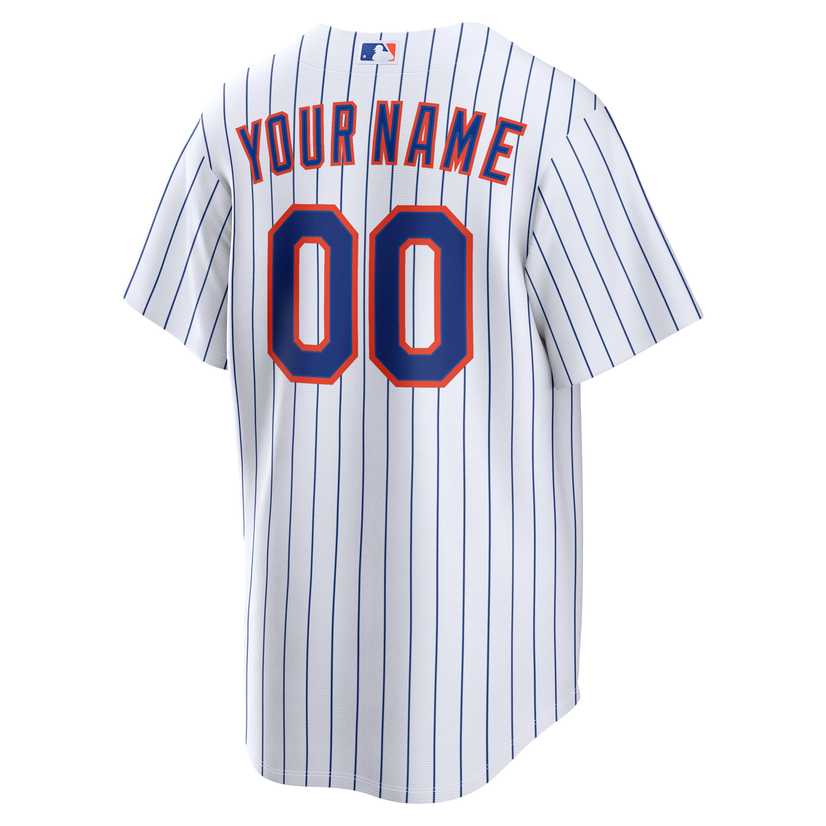 Men's New York Mets Nike White Home Replica Custom Jersey - 4