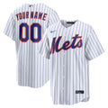 Men's New York Mets Nike White Home Replica Custom Jersey