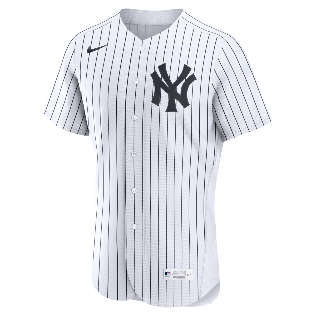 Men's New York Yankees Nike White Home Authentic Custom Jersey - 3
