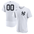 Men's New York Yankees Nike White Home Authentic Custom Jersey