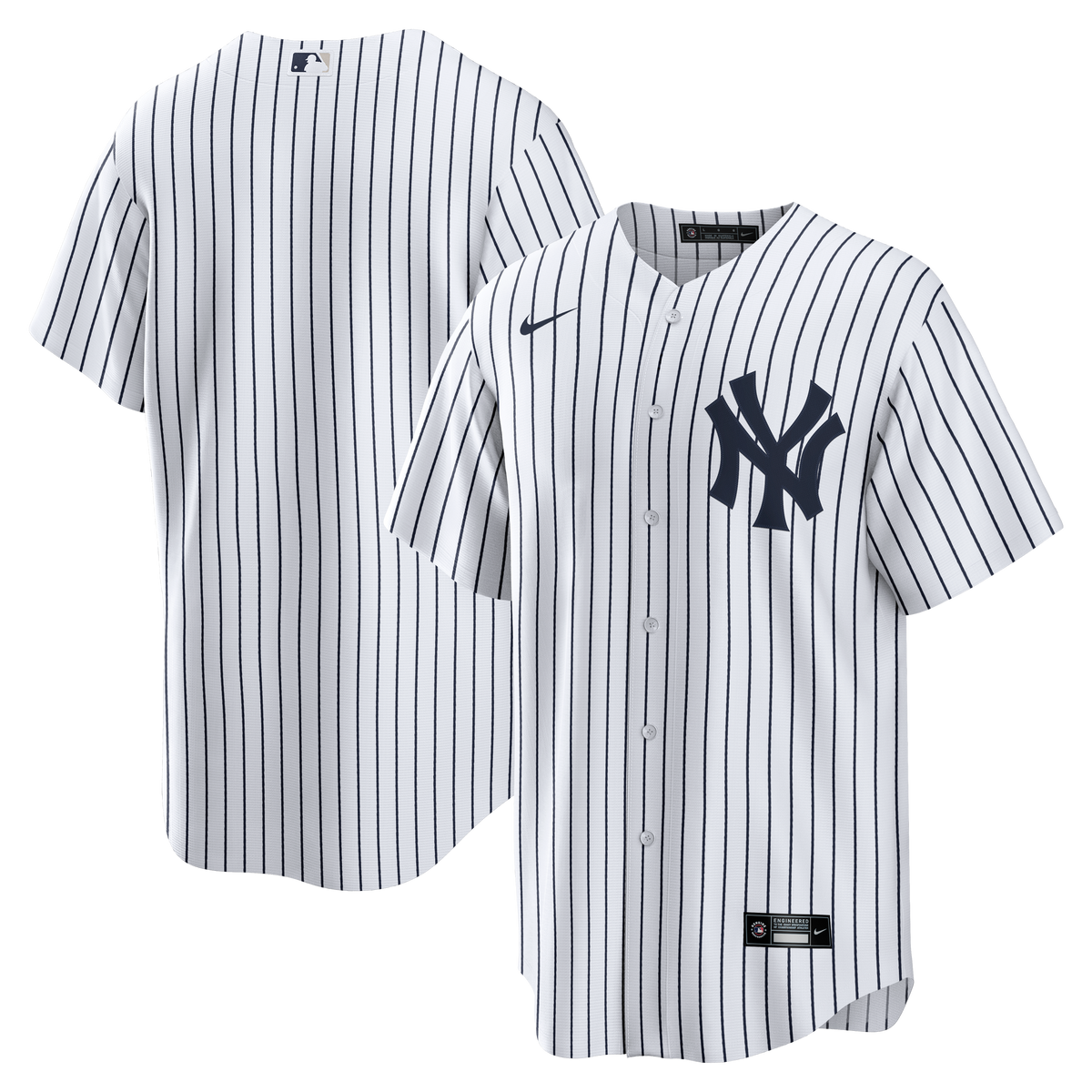 Men's New York Yankees Nike White Home Big & Tall Replica Jersey - 2