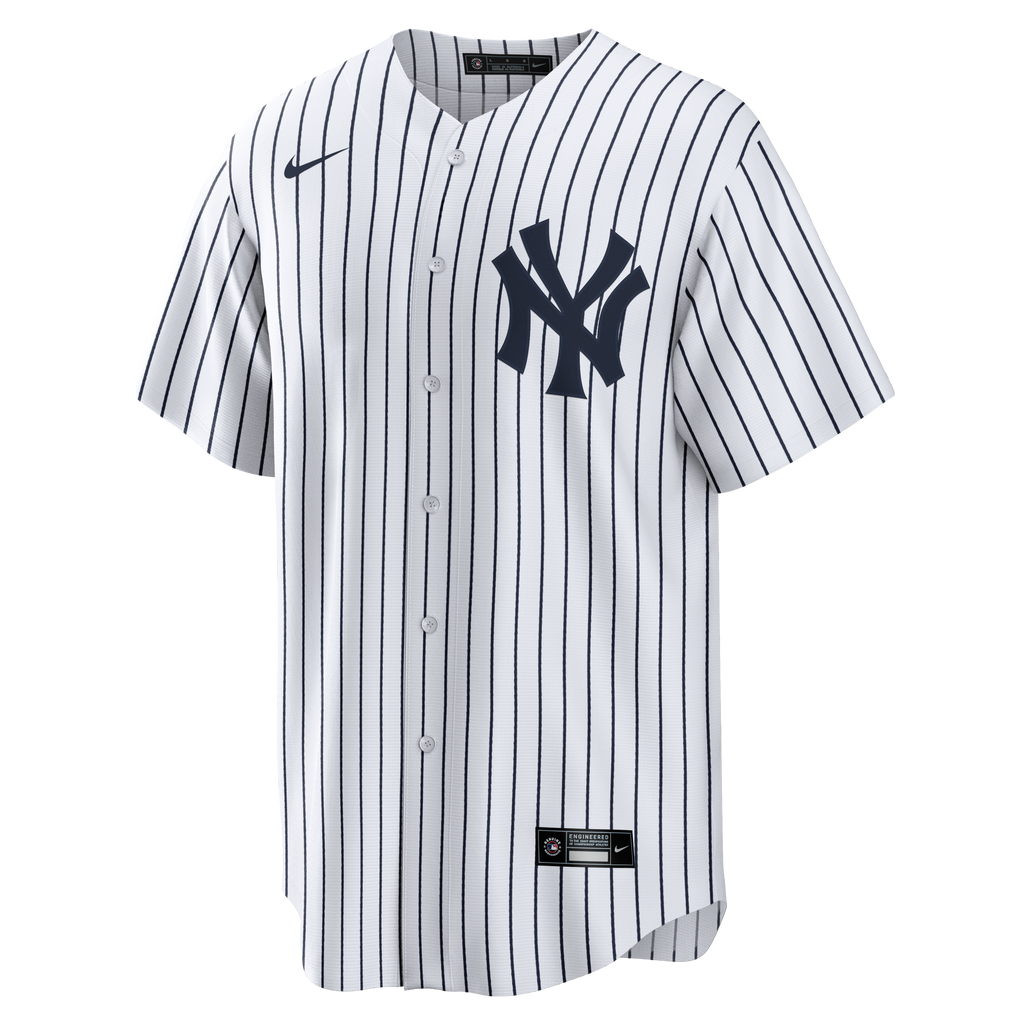 Men's New York Yankees Nike White Home Big & Tall Replica Jersey - 3