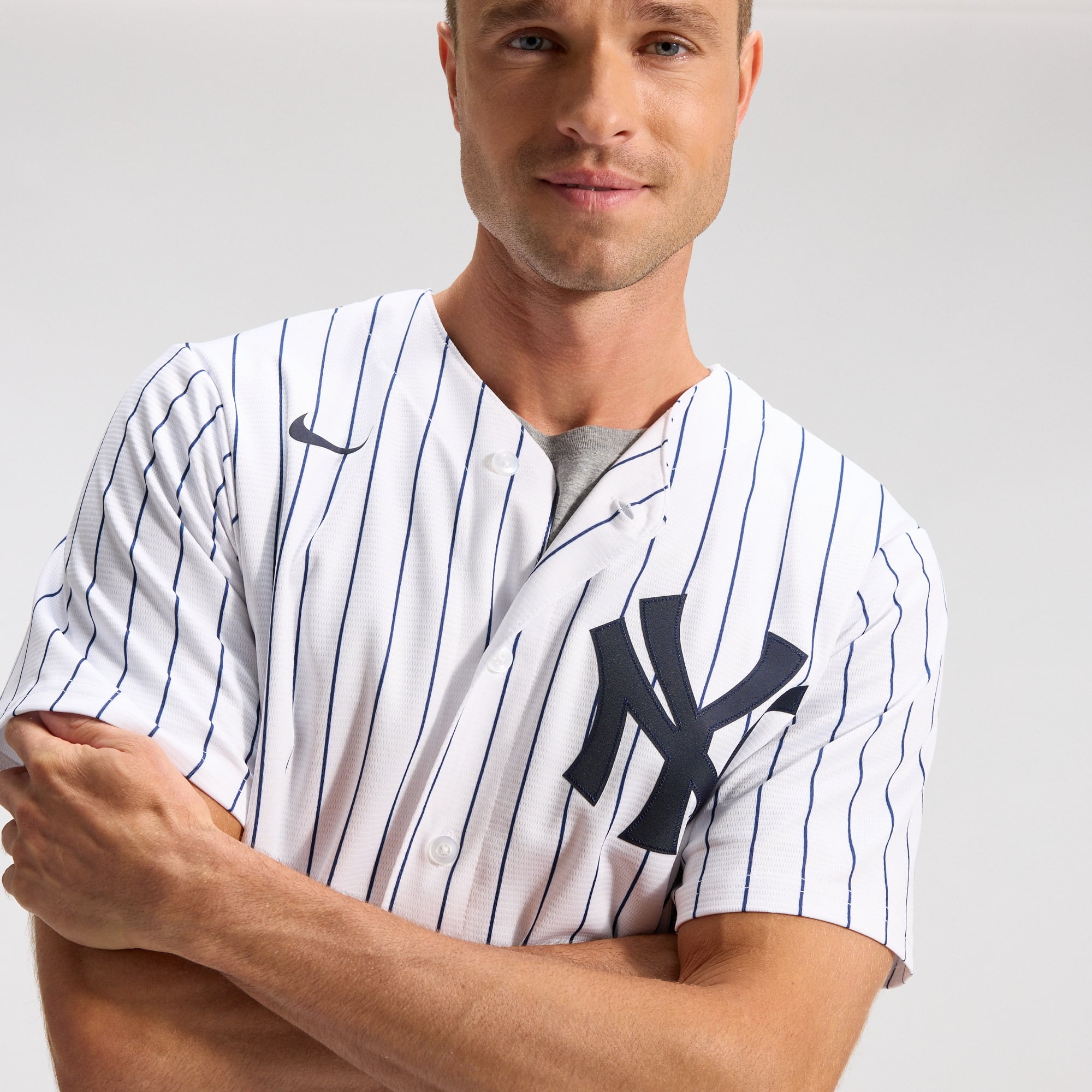 Men's New York Yankees Nike White Home Replica Team Jersey - 10