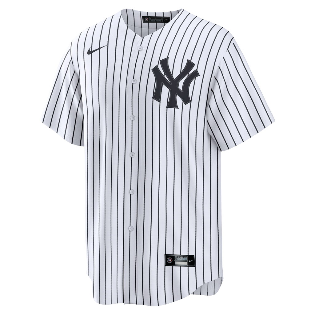Men's New York Yankees Nike White Home Stadium Custom Jersey - 3