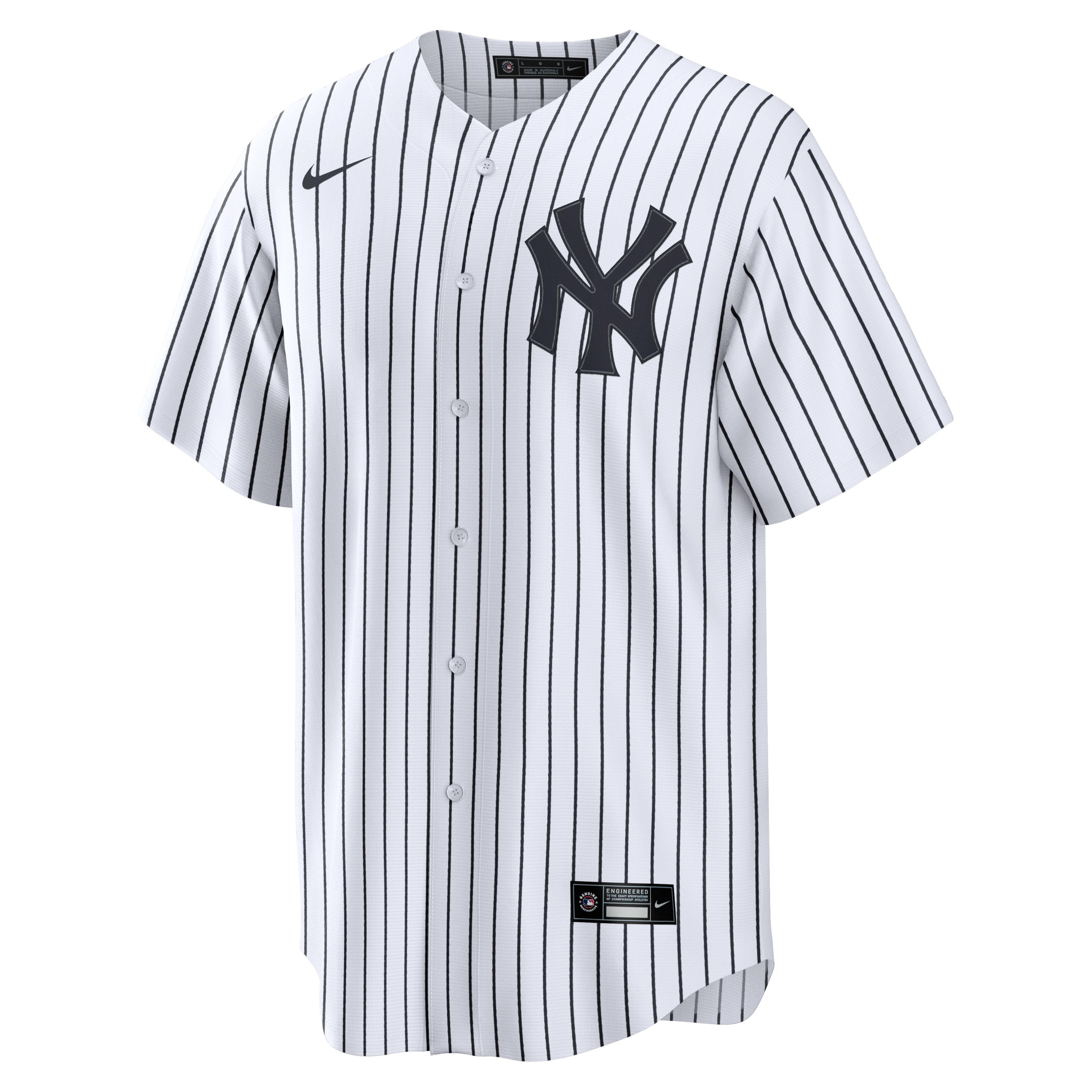 Men's New York Yankees Nike White Home Stadium Custom Jersey - 3