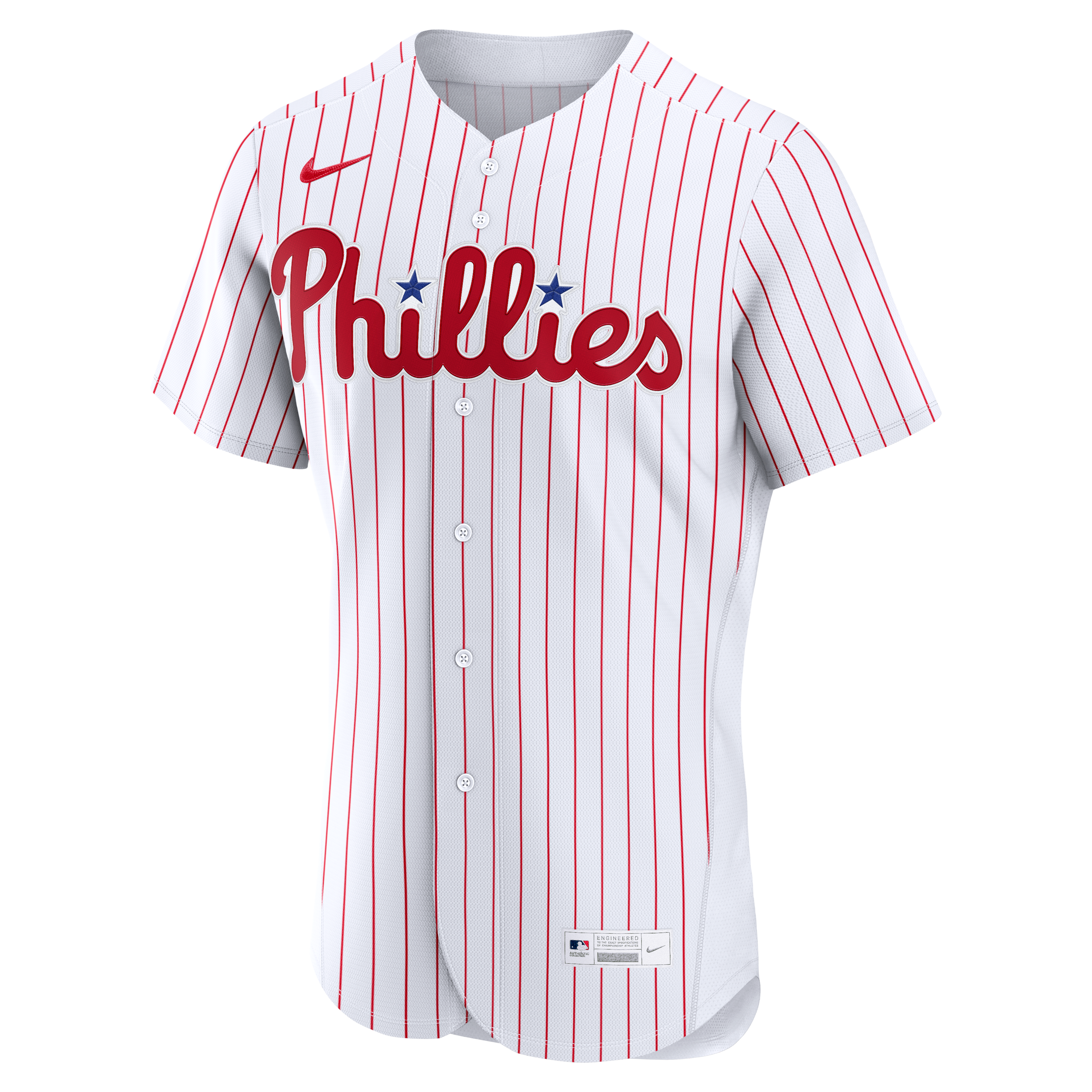 Men's Philadelphia Phillies Nike White Home Authentic Custom Jersey - 3