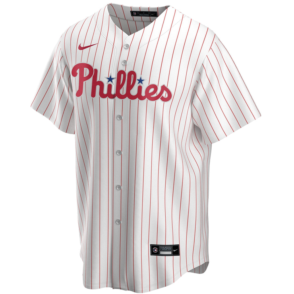 Men's Philadelphia Phillies Nike White Home Replica Custom Jersey - 3