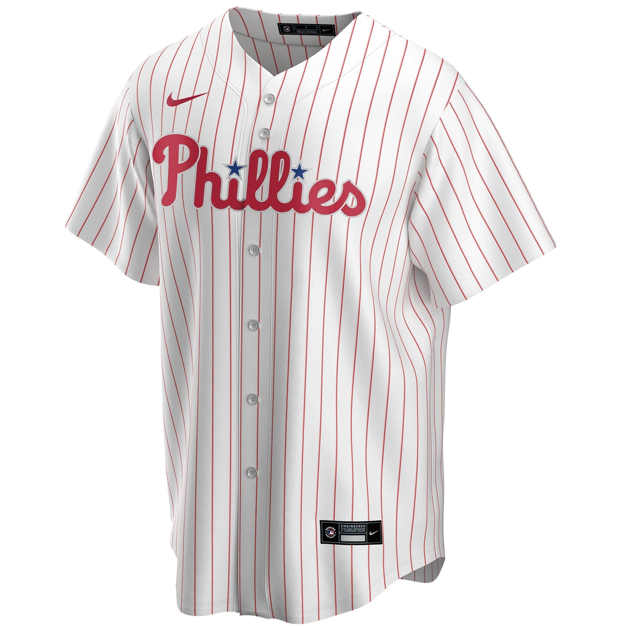 Men's Philadelphia Phillies Nike White Home Replica Custom Jersey - 3