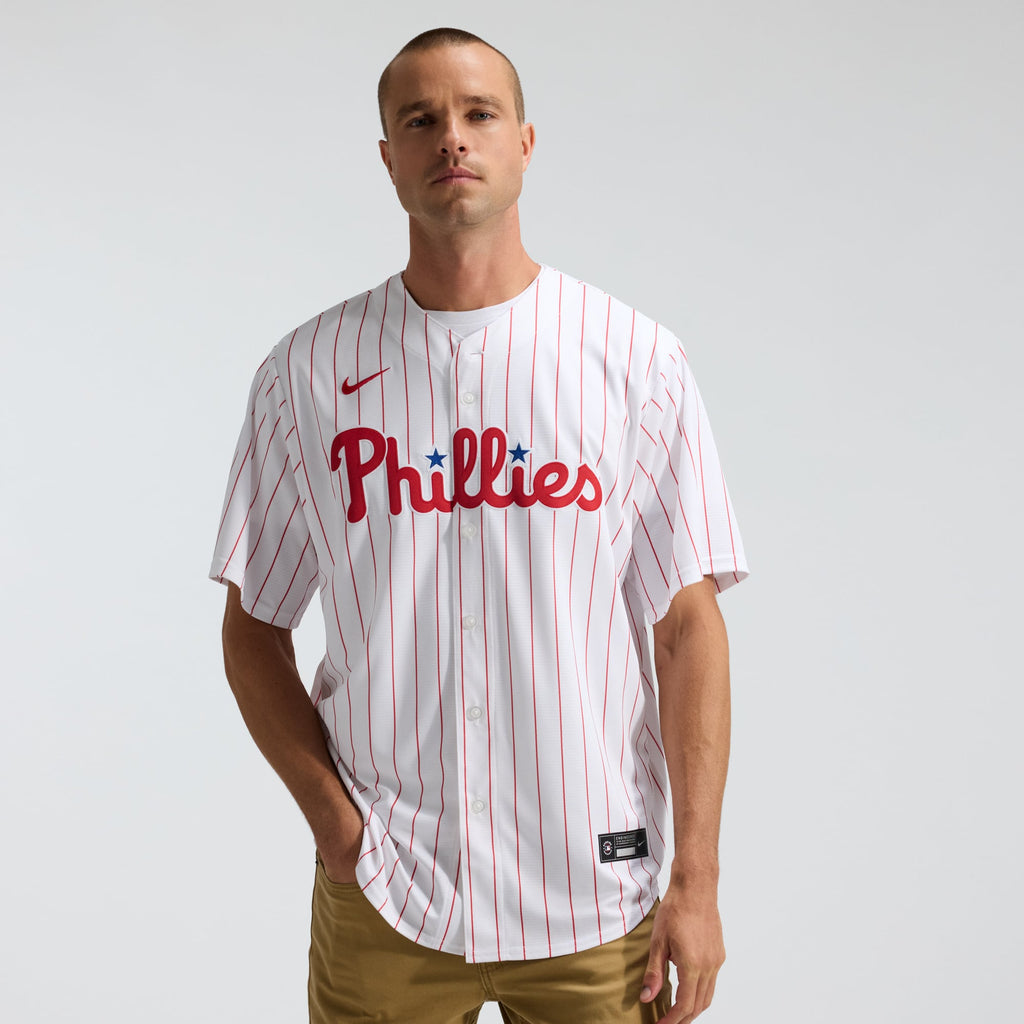 Men's Philadelphia Phillies Nike White Home Replica Team Jersey - 2