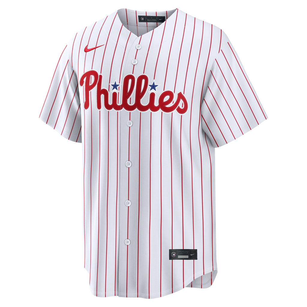 Men's Philadelphia Phillies Nike White Home Stadium Custom Jersey - 3