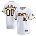 Men's Pittsburgh Pirates Nike White Home Limited Custom Jersey