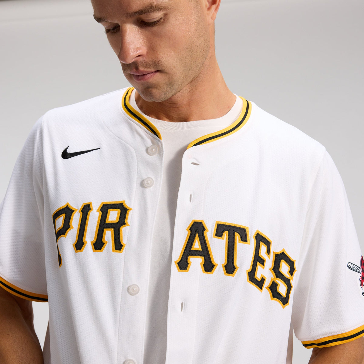 Men's Pittsburgh Pirates Nike White Home Limited Jersey - 11