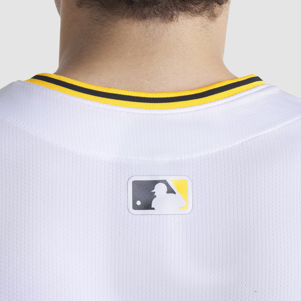 Men's Pittsburgh Pirates Nike White Home Limited Jersey - 12