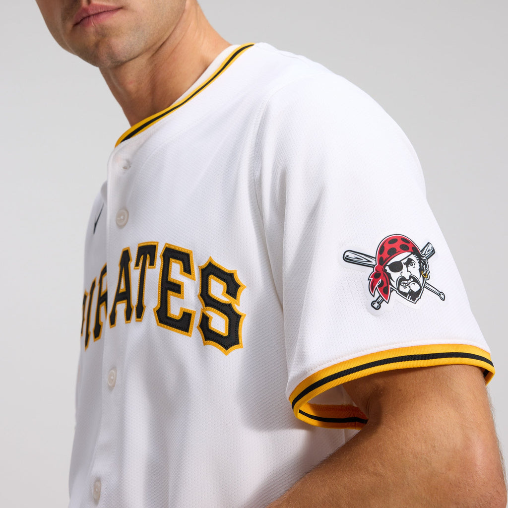 Men's Pittsburgh Pirates Nike White Home Limited Jersey - 9