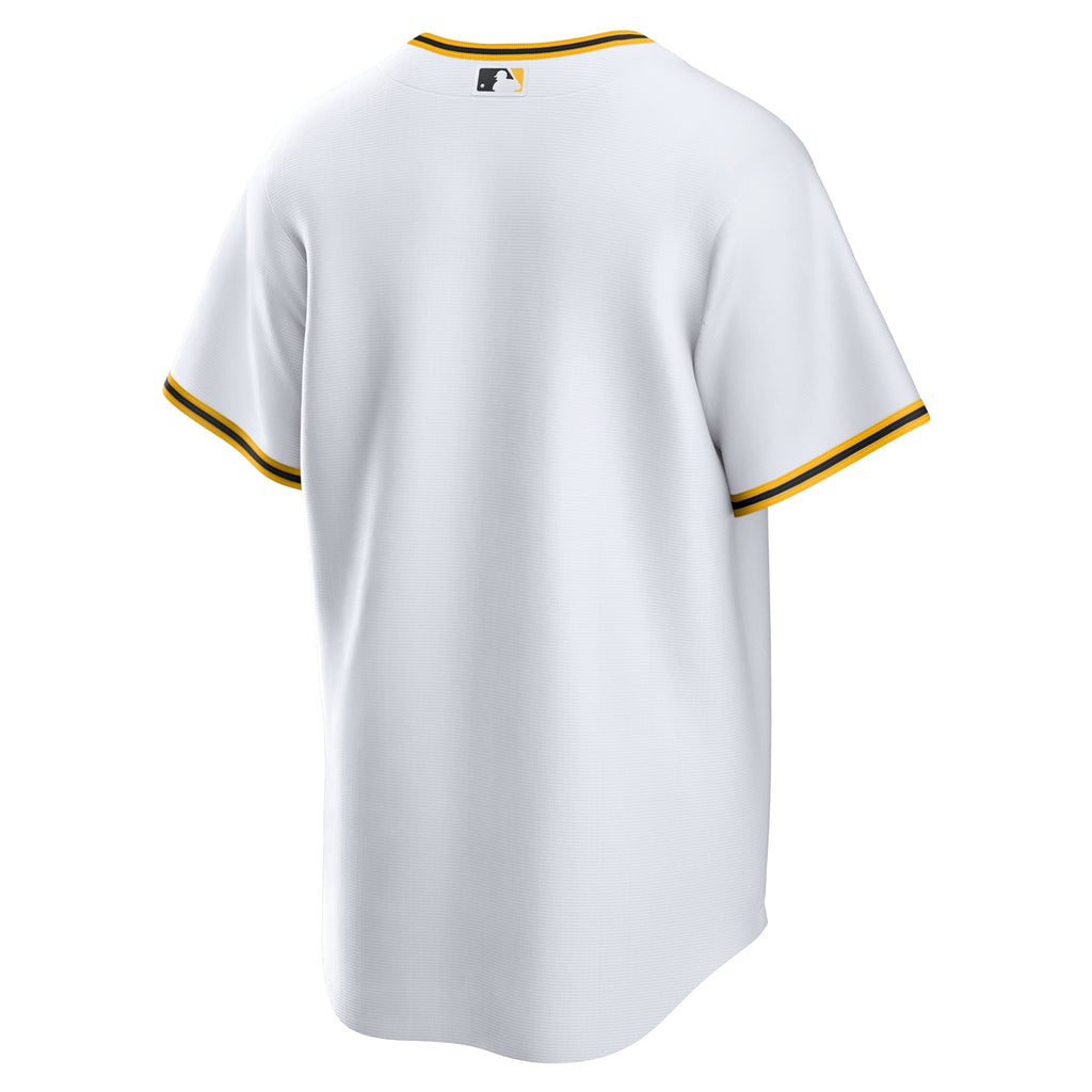 Men's Pittsburgh Pirates Nike White Home Replica Team Jersey - 4