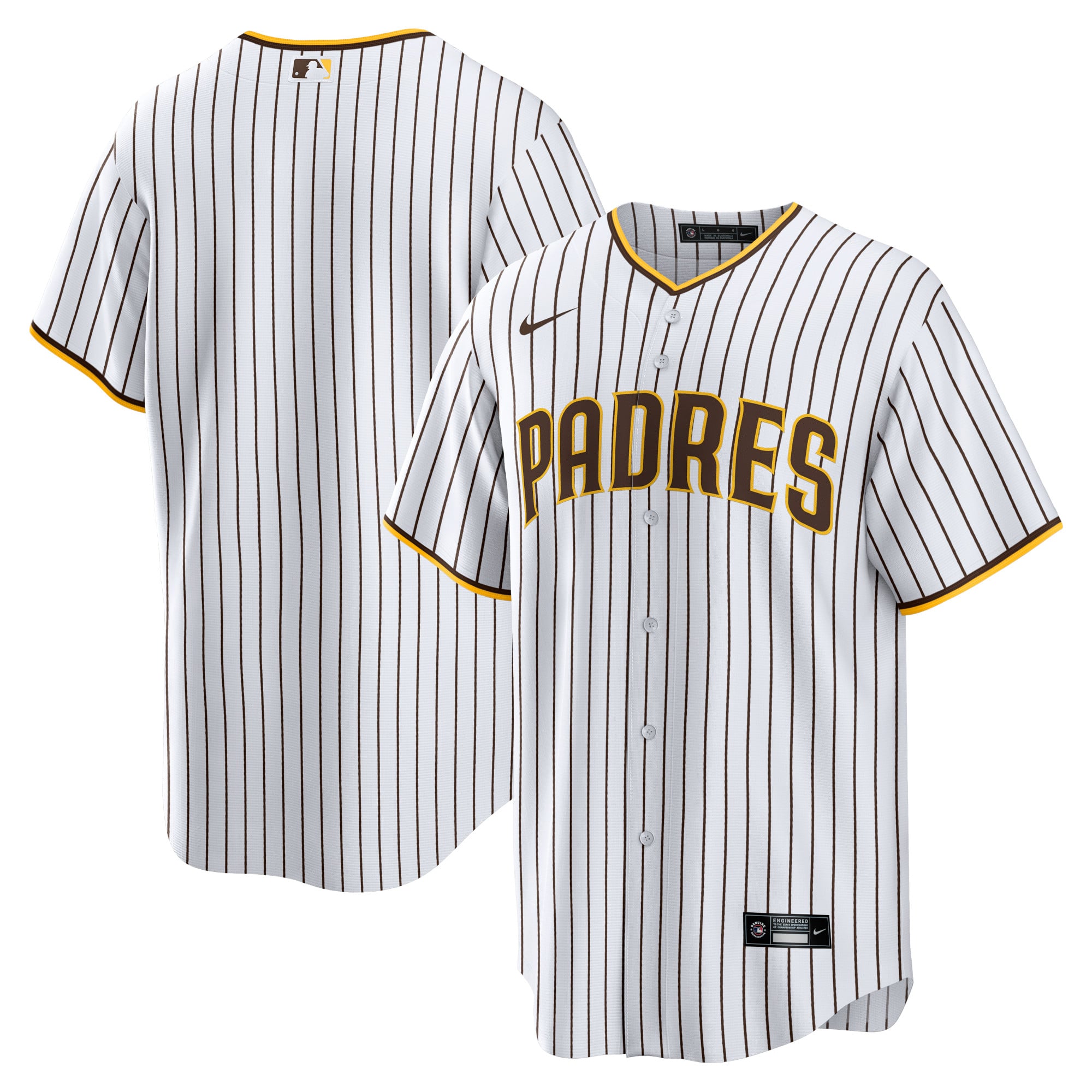 Men's San Diego Padres Nike White Home Blank Replica Jersey - 2