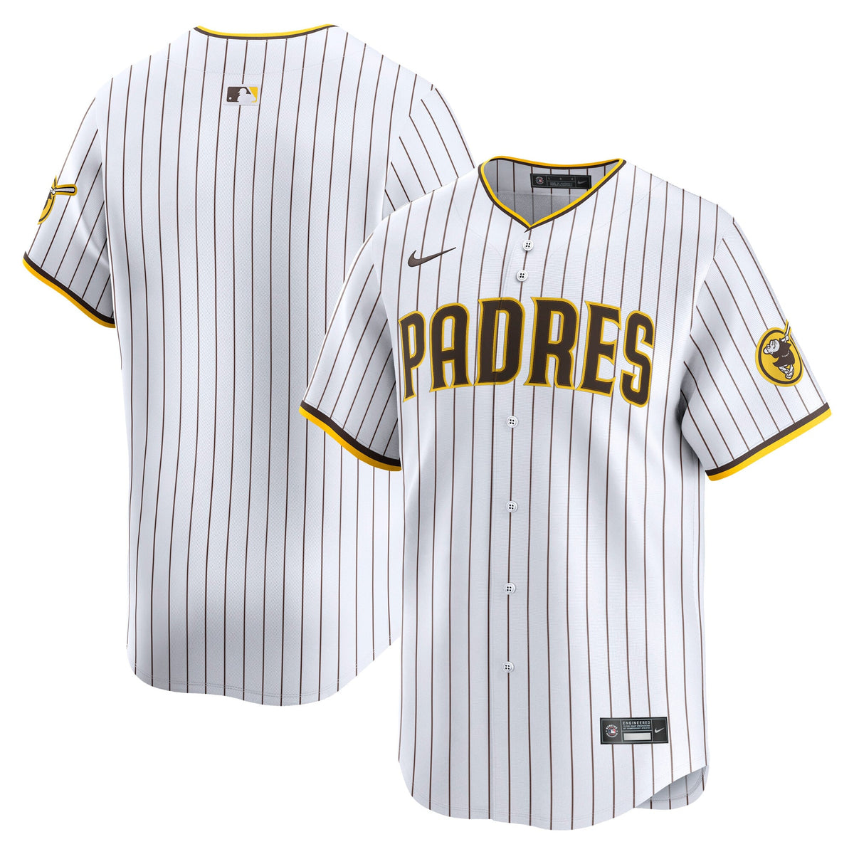 Men's San Diego Padres Nike White Home Limited Jersey - 2
