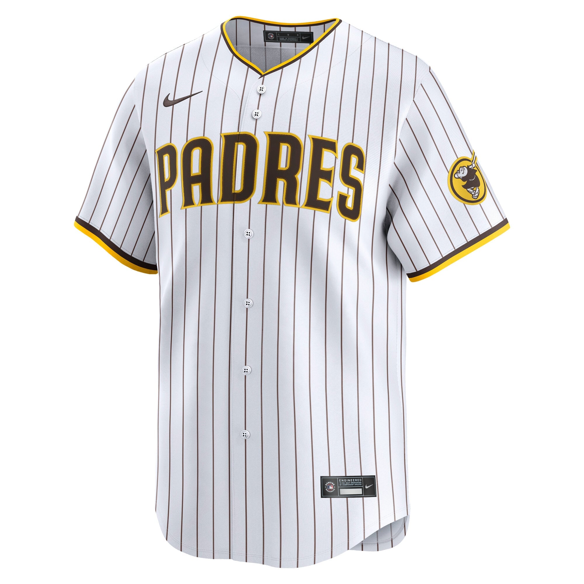Men's San Diego Padres Nike White Home Limited Jersey - 3
