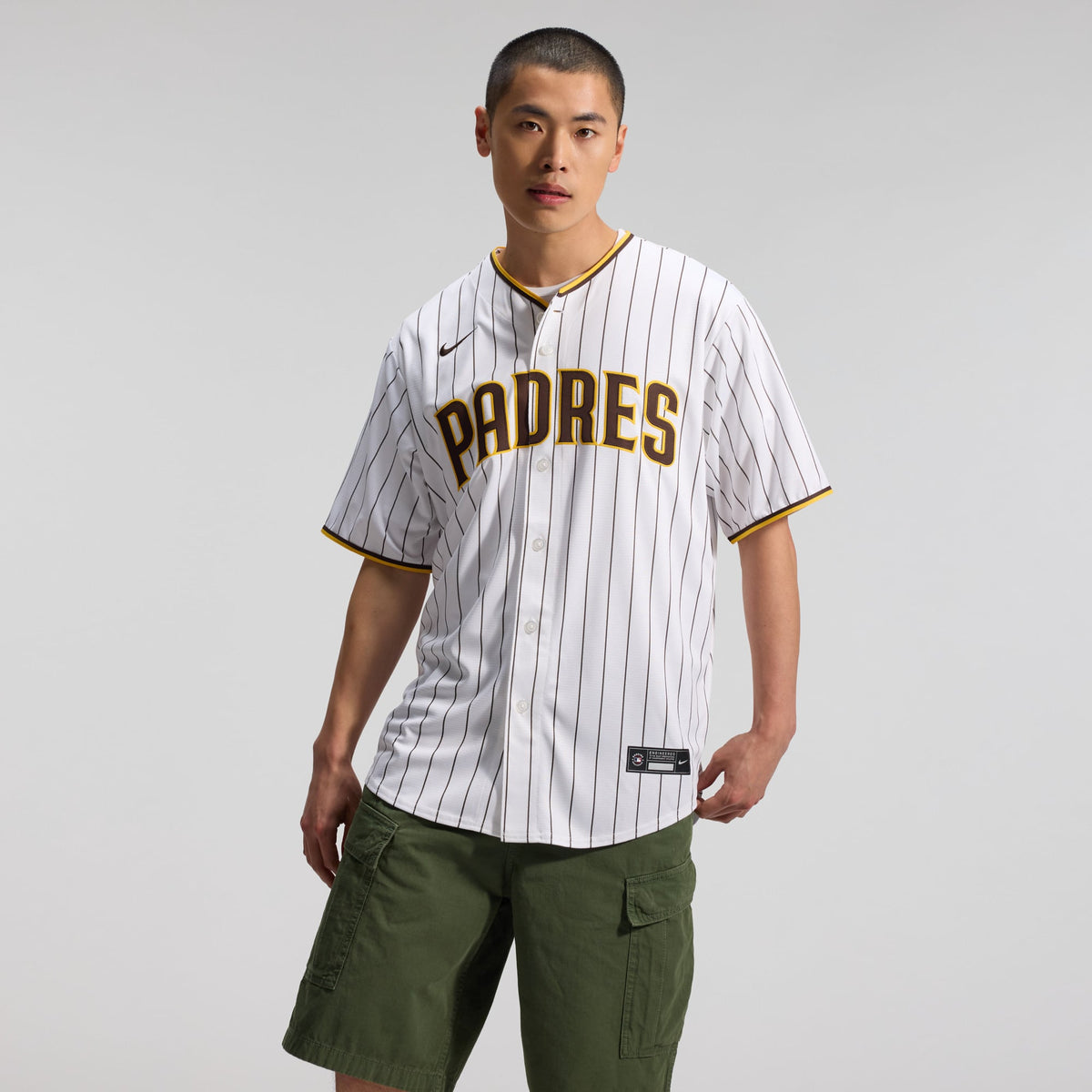 Men's San Diego Padres Nike White Home Replica Jersey - 5