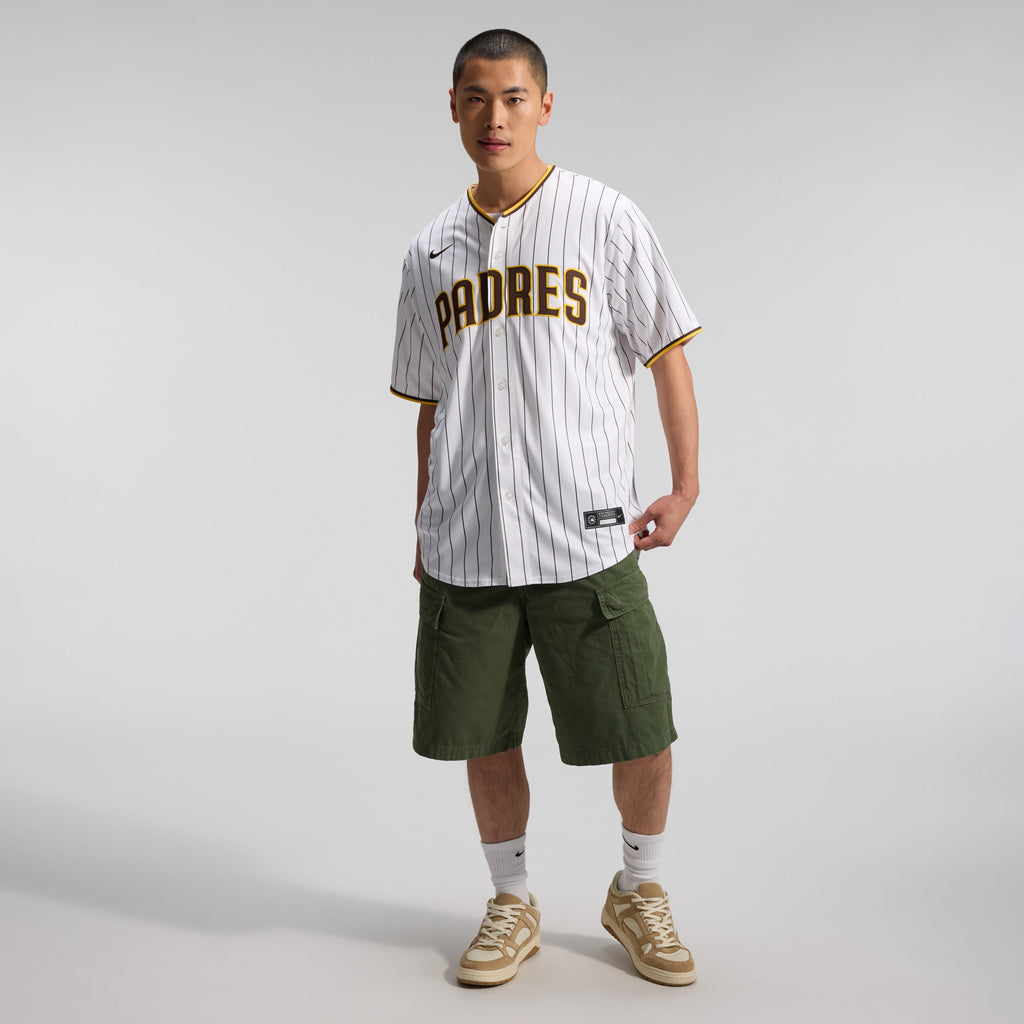 Men's San Diego Padres Nike White Home Replica Jersey - 7