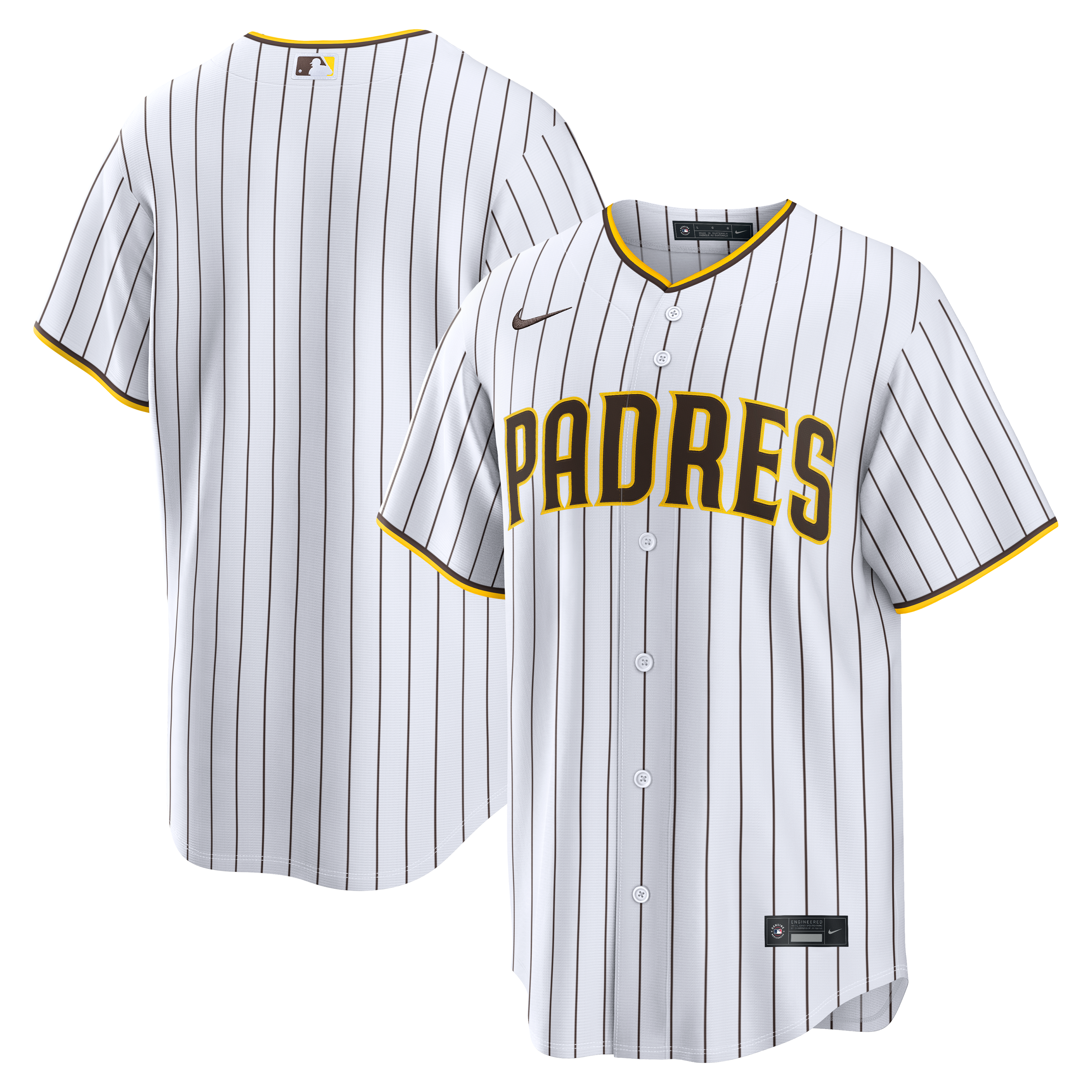 Men's San Diego Padres Nike White Home Replica Jersey