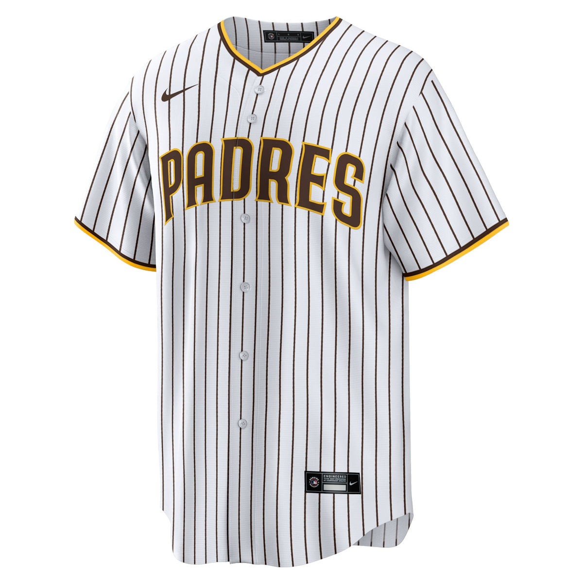 Men's San Diego Padres Nike White Home Replica Team Jersey - 3
