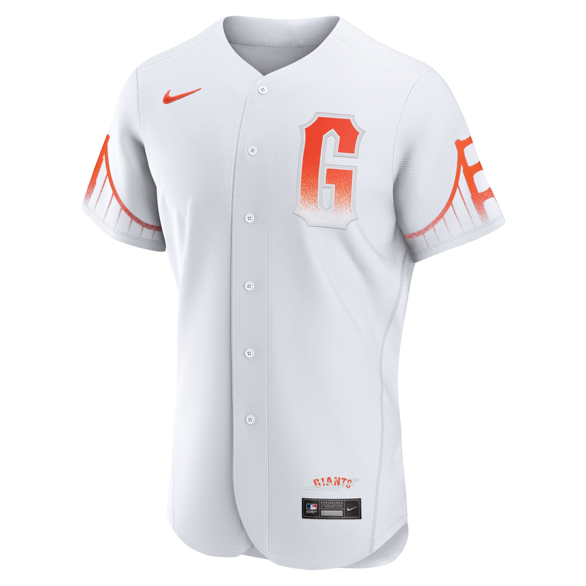 Men's San Francisco Giants Nike White City Connect Authentic Jersey - 3