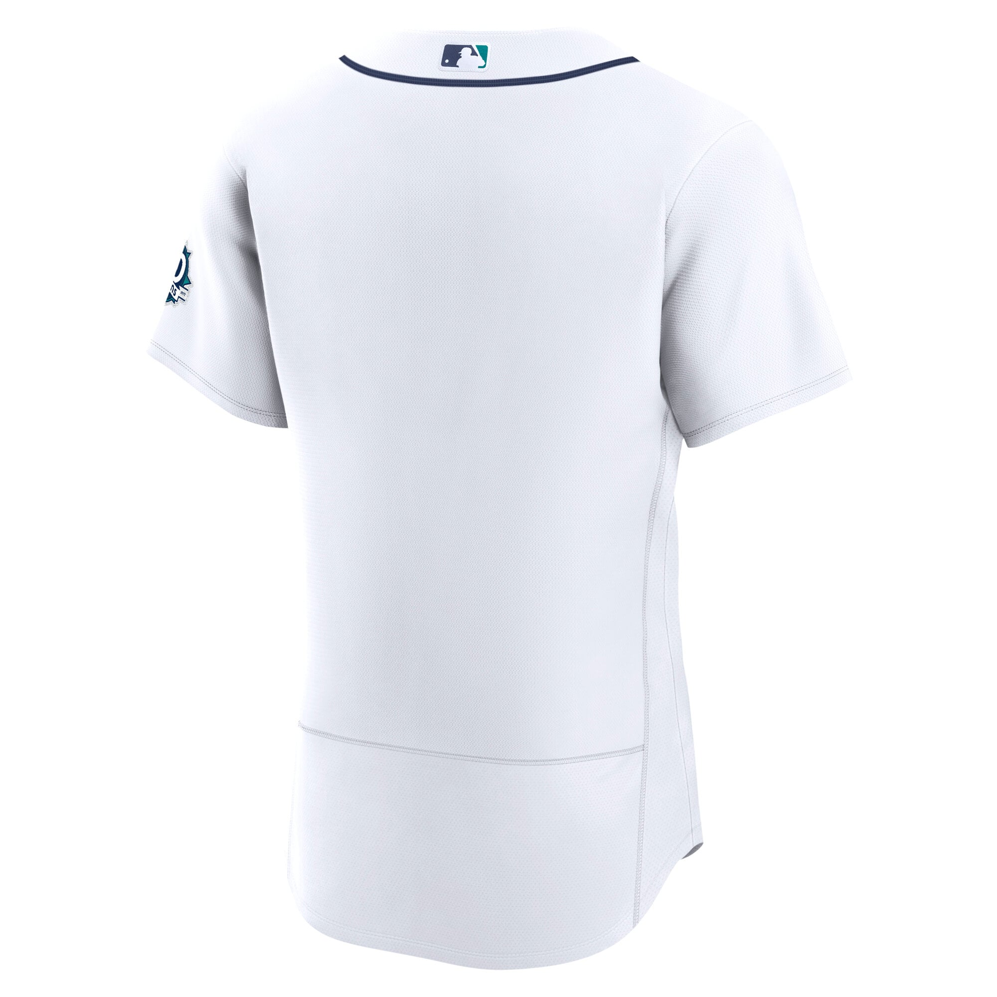 Men's Seattle Mariners Nike White 50th Anniversary Patch Home Authentic Jersey - 4
