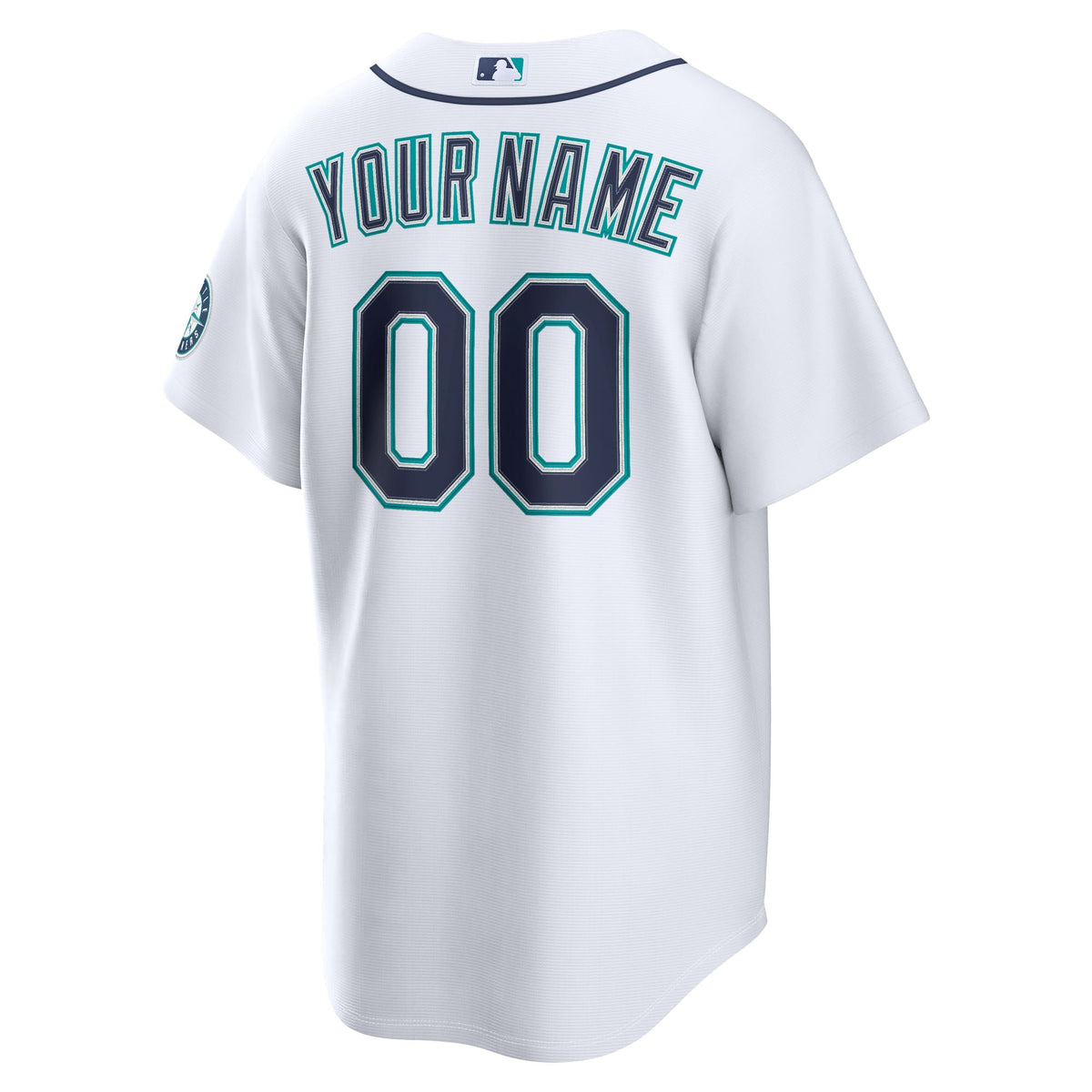 Men's Seattle Mariners Nike White Home Stadium Custom Jersey - 4