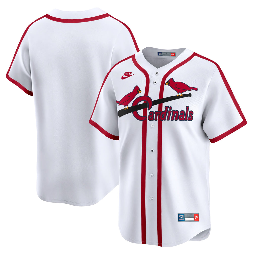 Men's St. Louis Cardinals Nike White Cooperstown Collection Limited Jersey - 2