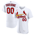 Men's St. Louis Cardinals Nike White Home Authentic Custom Jersey