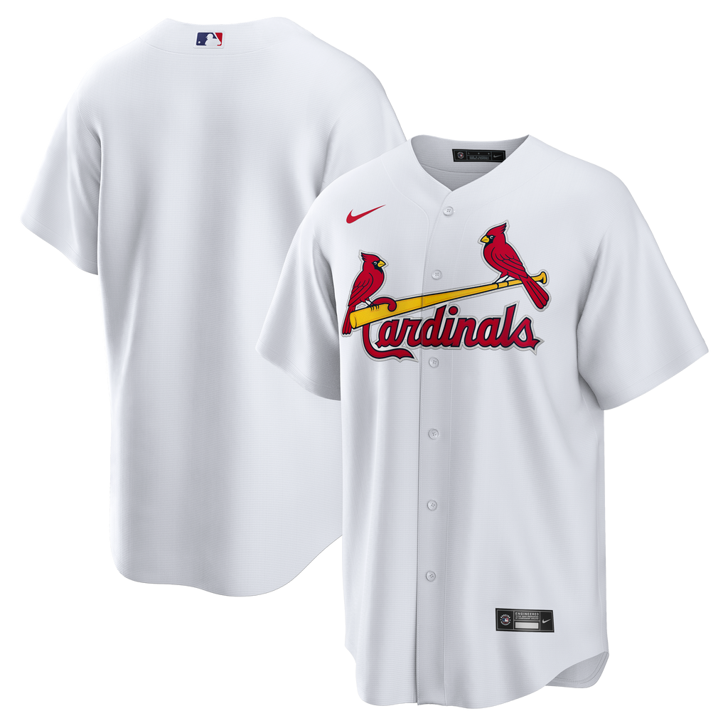 Men's St. Louis Cardinals Nike White Home Big & Tall Replica Jersey - 2