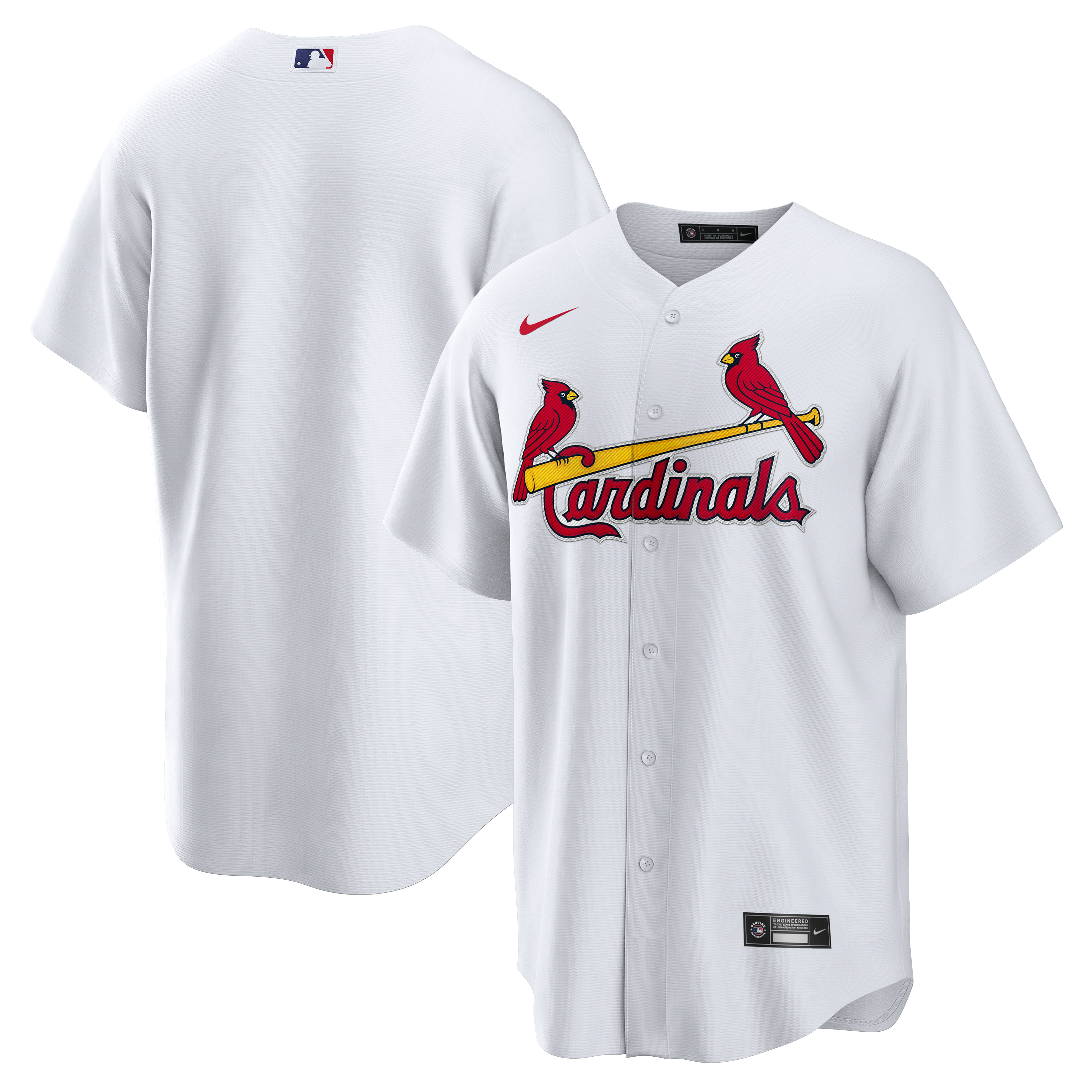 Men's St. Louis Cardinals Nike White Home Big & Tall Replica Jersey - 2