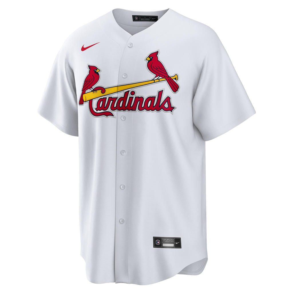 Men's St. Louis Cardinals Nike White Home Big & Tall Replica Jersey - 3