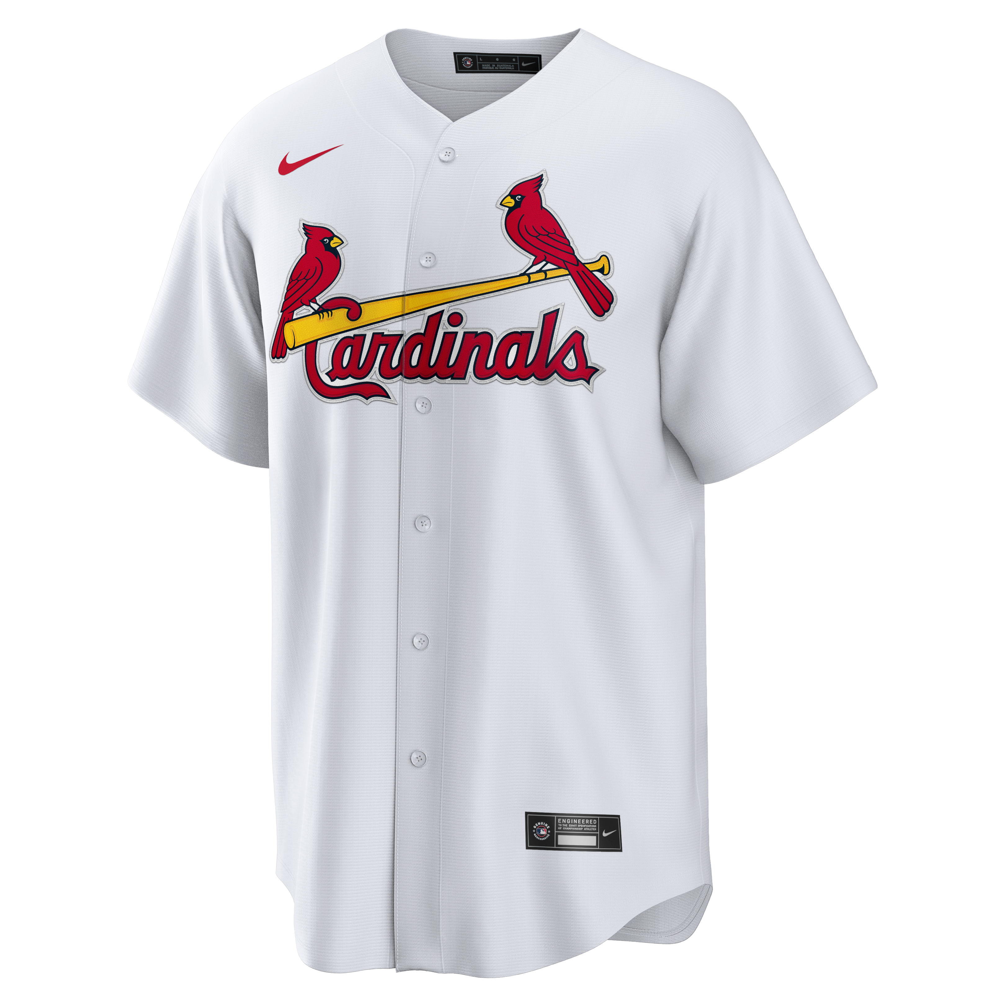 Men's St. Louis Cardinals Nike White Home Big & Tall Replica Jersey - 3