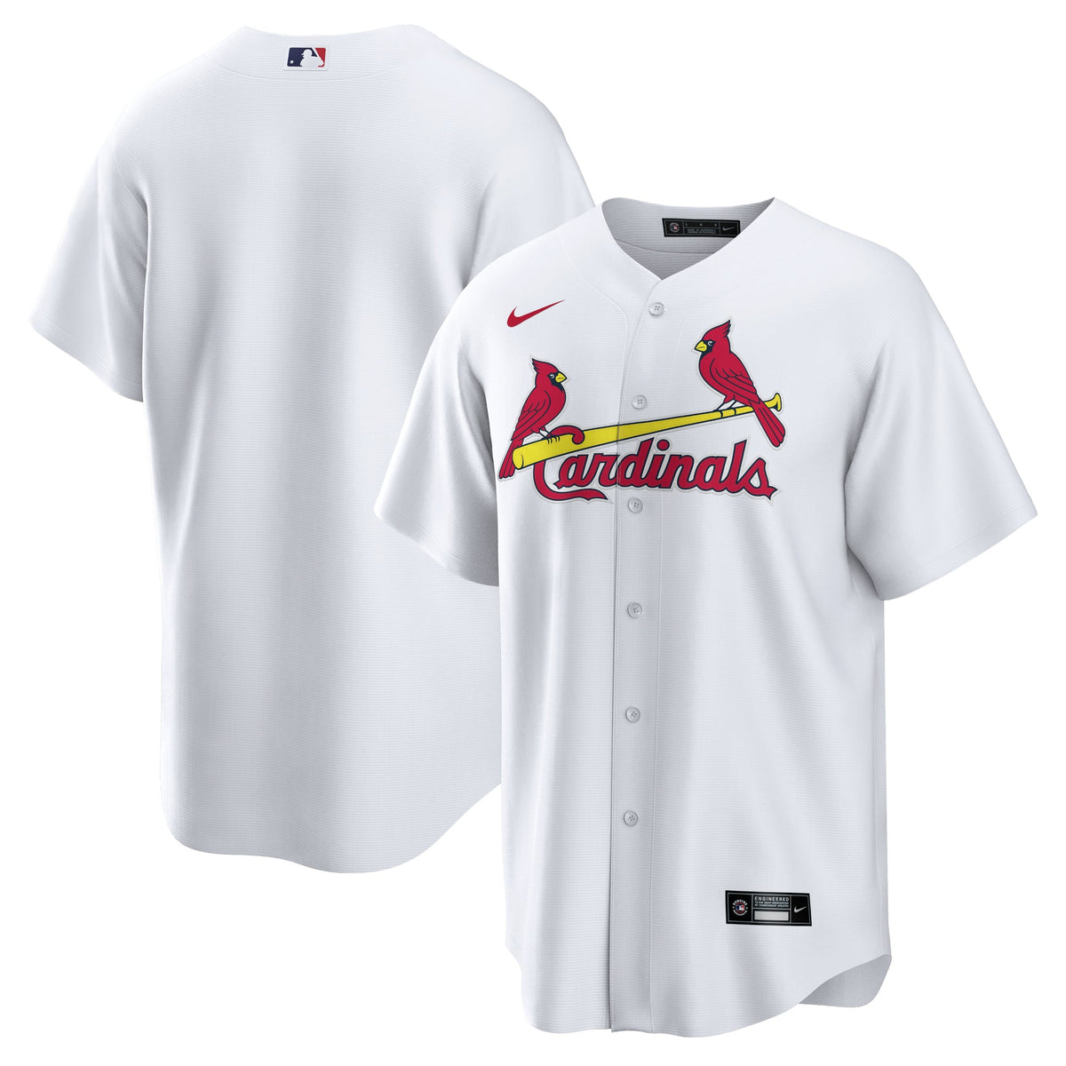Men's St. Louis Cardinals Nike White Home Blank Replica Jersey - 2